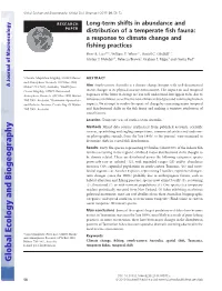Longterm Shifts in Abundance and Distribution of a Temperate Fish Fauna