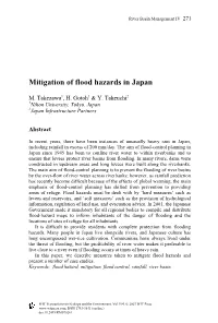 Mitigation of Flood Hazards in Japan