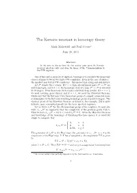 The Kervaire Invariant in Homotopy Theory