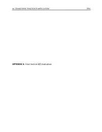 APPENDIX A: Final Section 4(F) Evaluation Final Section 4(F) Evaluation