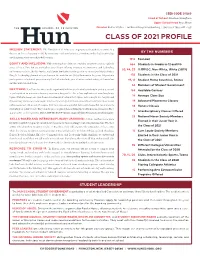 Class of 2021 Profile