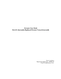 Georgia Case Study Part II: Internally Displaced Persons Viewed Externally