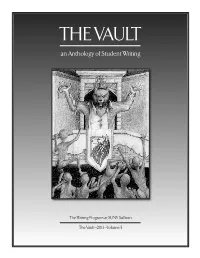 THE VAULT an Anthology of Student Writing