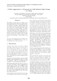 A First Approach to a Proposal of a Soft Robotic Link Acting As a Neck