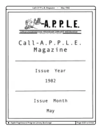 Call-A.P.P.L.E. Magazine 1982-5
