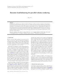 Dynamic Load Balancing for Parallel Volume Rendering
