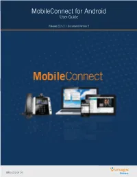 Mobileconnect for Android User Guide