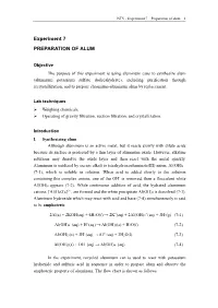 Preparation of Alum 1