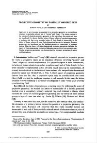 Projecitve Geometry on Partially Ordered Sets by Ulrich Faigle and Christian Herrmann