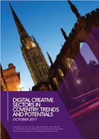 Digital Creative Sectors in Coventry: Trends and Potentials October 2017
