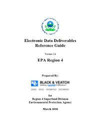 Electronic Data Deliverables Reference Guide EPA Region 4