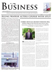 Ailing Maersk Alters Course with Split