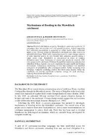 Mechanisms of Flooding in the Mawddach Catchment