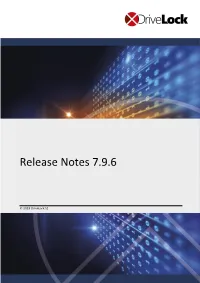 Release Notes 7.9.6