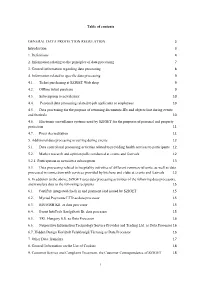 Table of Contents GENERAL DATA PROTECTION REGULATION 3