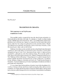 Transition in Croatia