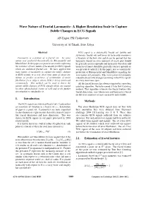 Wave Nature of Fractal Lacunarity: a Higher Resolution Scale to Capture Subtle Changes in ECG Signals
