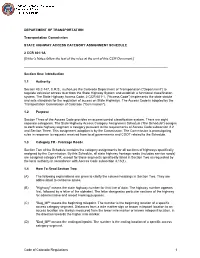 2 CCR 601-1A [Editor’S Notes Follow the Text of the Rules at the End of This CCR Document.]