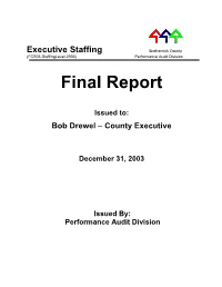 2003 Executive Staffing