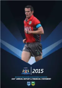 2015 NSWRL Referees Association Annual Report