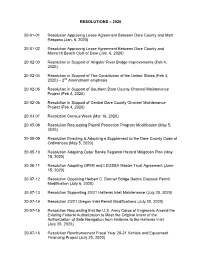 2020 20-01-01 Resolution Approving Lease Agreement