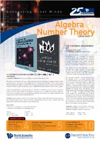 Algebra Number Theory