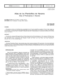Atlas De Los Pteridofitos De Navarra Atlas of Pteridophyta in Navarra