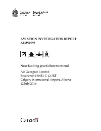 Aviation Investigation Report A16w0092