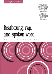 Beatboxing, Rap, and Spoken Word