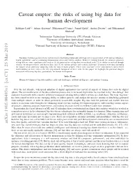 Caveat Emptor: the Risks of Using Big Data for Human Development