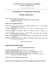 Conference & Workshop Program