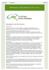 GBB Nieuwsbrief 92 - November 2020 Bekijk Deze Email in Uw Browser