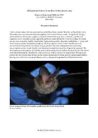 King Island Bats' Survey Report by Lisa Cawthen 2014
