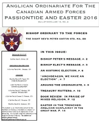 Ordinariate Newsletter 2016 – Easter