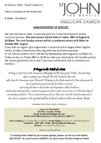 Pew Bulletin 23 August 2020