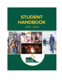 Student Handbook 2019-2020