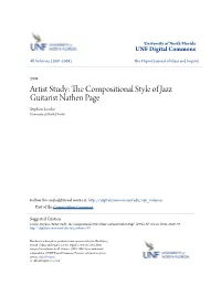 The Compositional Style of Jazz Guitarist Nathen Page