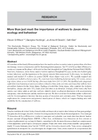 The Importance of Wallows to Javan Rhino Ecology and Behaviour