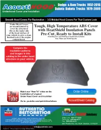 Tough, High Temperature ABS Cover with Heatshield Insulation Panels