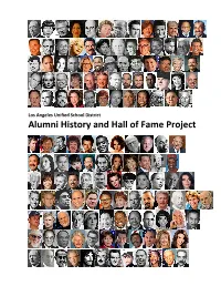 Alumni History and Hall of Fame Project