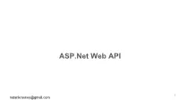 ASP.Net Web API
