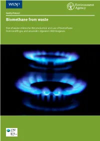 Biomethane from Waste