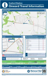Cosford Station I Onward Travel Information Local Area Map