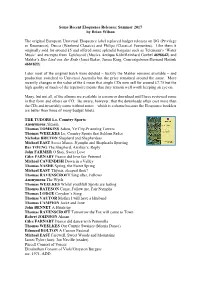Eloquence Releases: Summer 2017 by Brian Wilson