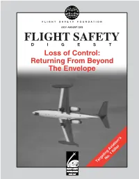Loss of Control: Returning from Beyond the Envelope