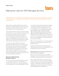 Making the Case for ATM Managed Services