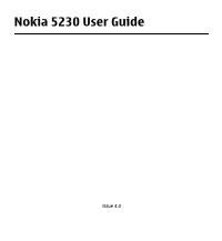 Nokia 5230 User Guide