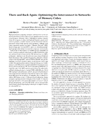 Optimizing the Interconnect in Networks of Memory Cubes