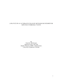 A Pilot Study on Alternative Delivery Methods for Interpreter Services in Nebraska Courts