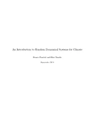 An Introduction to Random Dynamical Systems for Climate